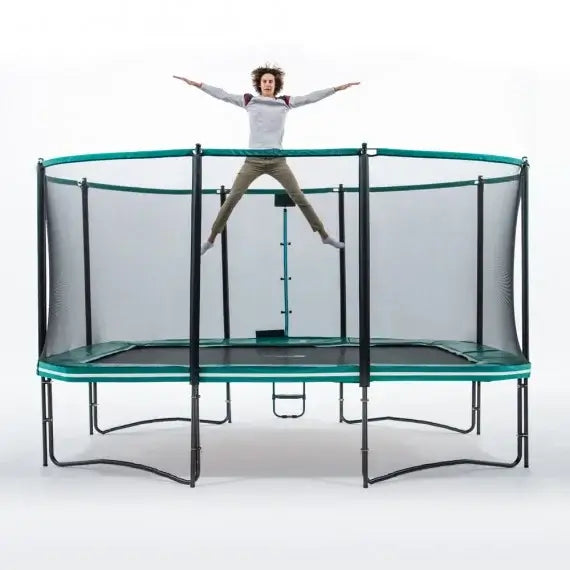 Rektangulær trampolin 400cm med sikkerhedsnet