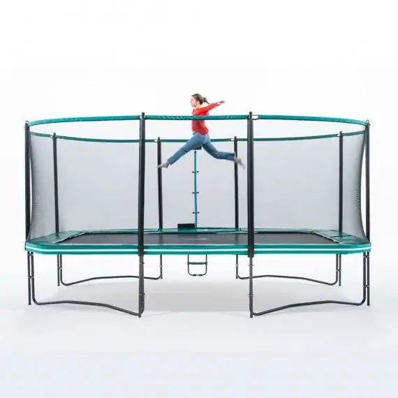 Rektangulær trampolin 500cm med sikkerhedsnet
