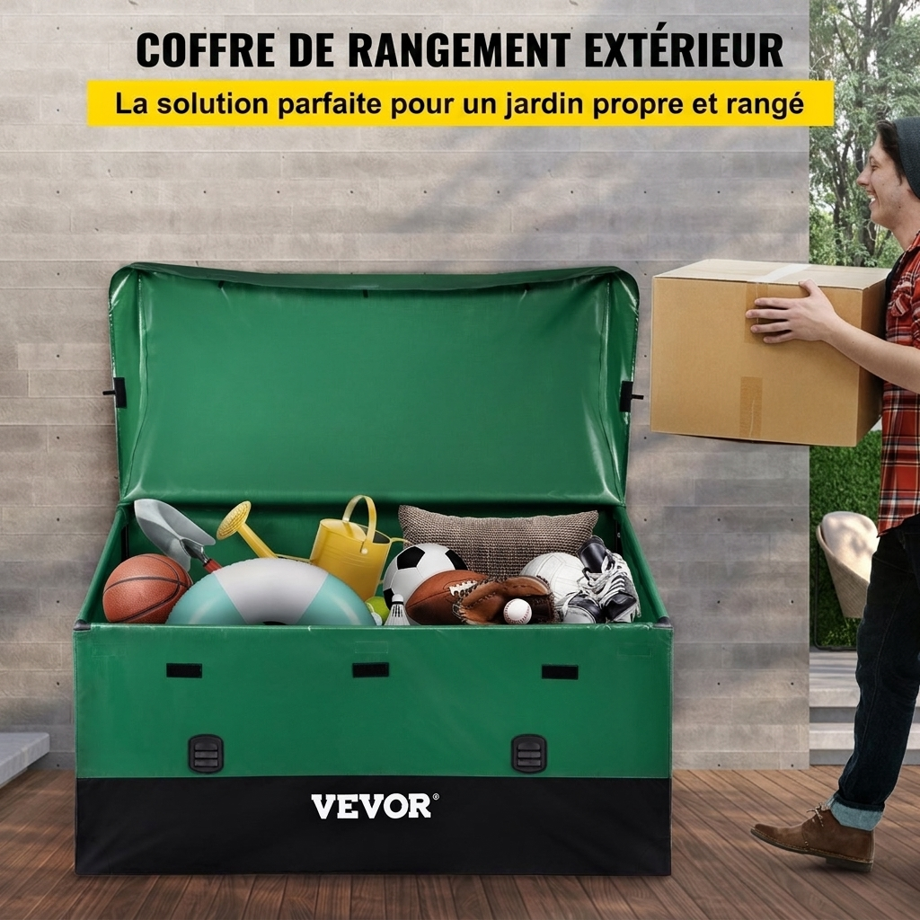VEVOR - Udendørs Opbevaringskasse XXL 1013L - 147x86x108cm