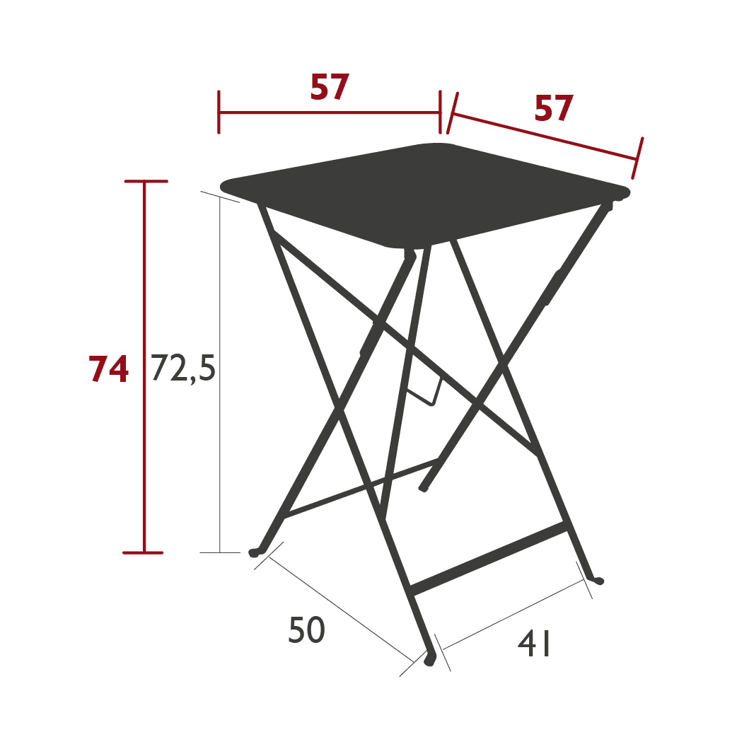 Havebord BISTRO - 71x71