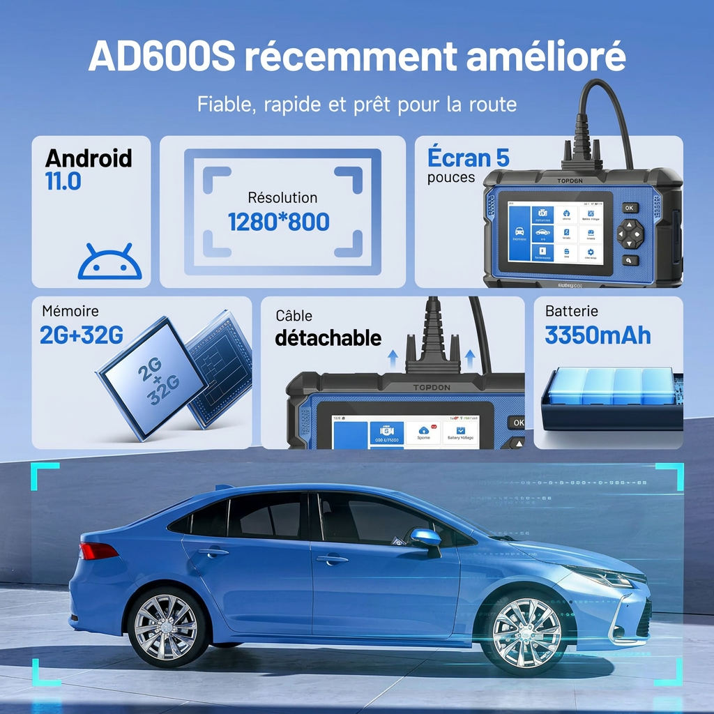 ArtiDiag600S Bilscanner OBD2 Diagnoseværktøj