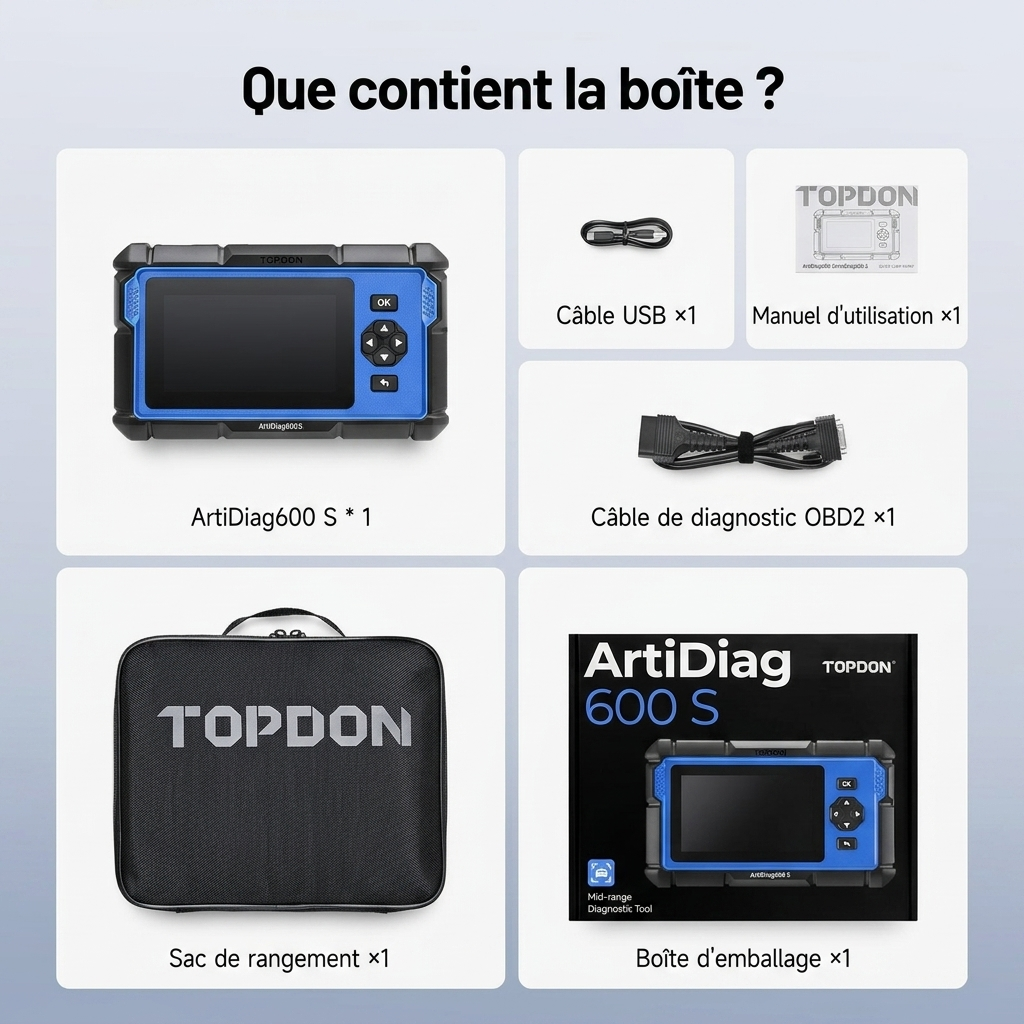ArtiDiag600S Bilscanner OBD2 Diagnoseværktøj