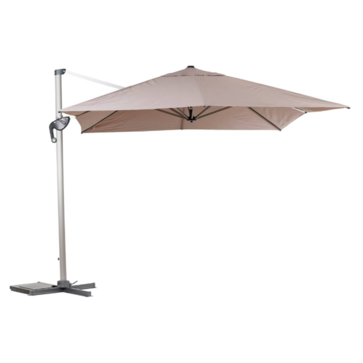 Skæv parasol rektangulær ÉQUADOR Taupe