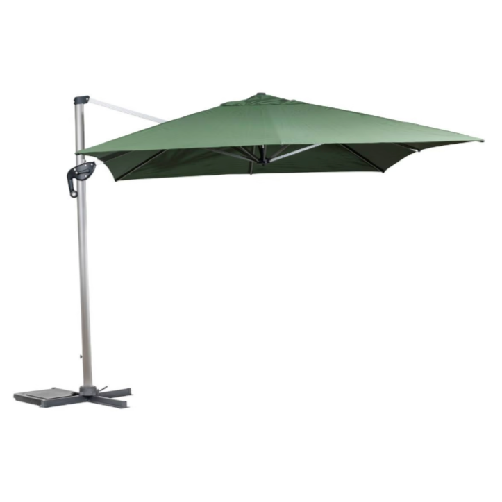 Skæv parasol rektangulær ÉQUADOR Vert olive