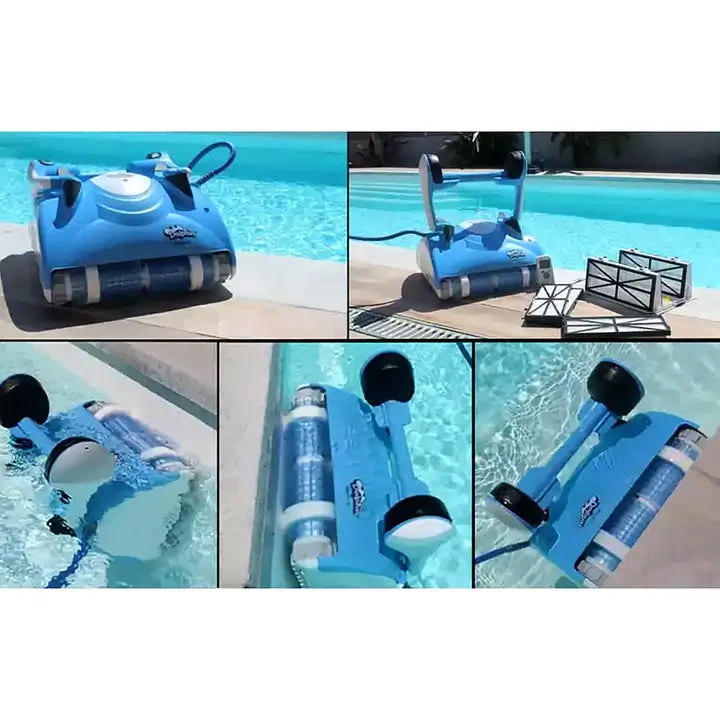 Poolrobot - Dolphin Nauty TC - Med kombineret børste og fjernbetjening
