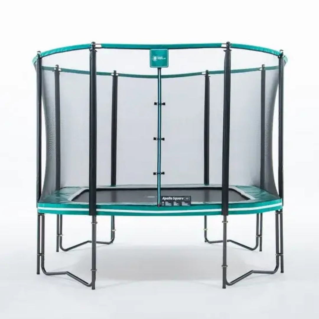 Kvadratisk trampolin 300cm med sikkerhedsnet