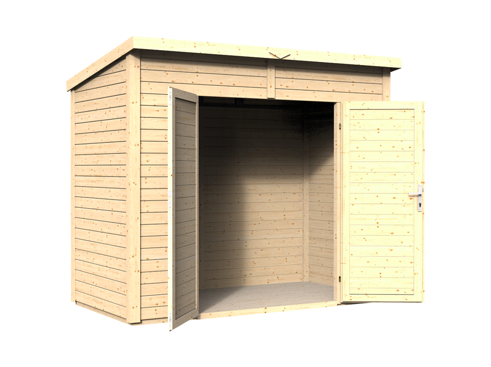 Havehus i træ - 2.8m² - 244 x 121cm