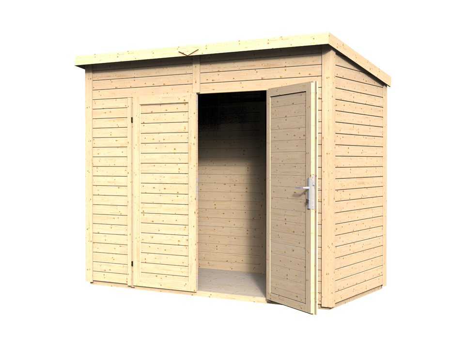 Havehus i træ - 2.8m² - 244 x 121cm