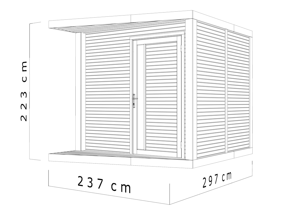 Havehus NERO – 6 m²