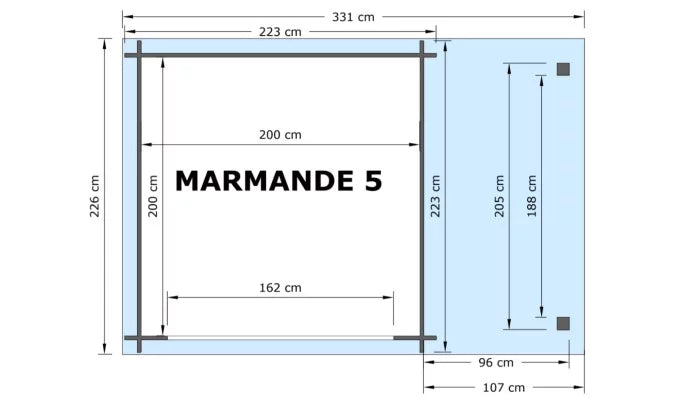 Havehus MOKKA - 3,98m²