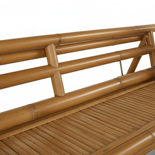 Bambushytte med Bænke M2 | Gazebo & Pergola Natur med Borde | Tag i Bambus eller Palme | 250x250 & 300x300 cm