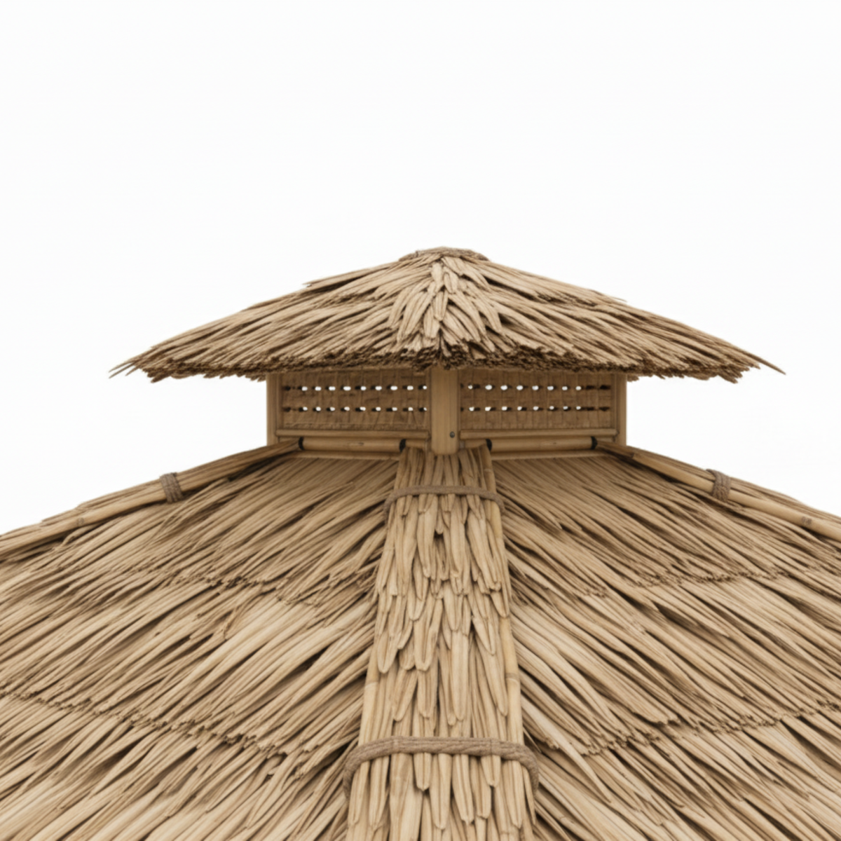Bambushytte med Hævet Gulv | Balinesisk Gazebo & Pergola med Tag i Bambus eller Palme | 250x250 & 300x300 cm