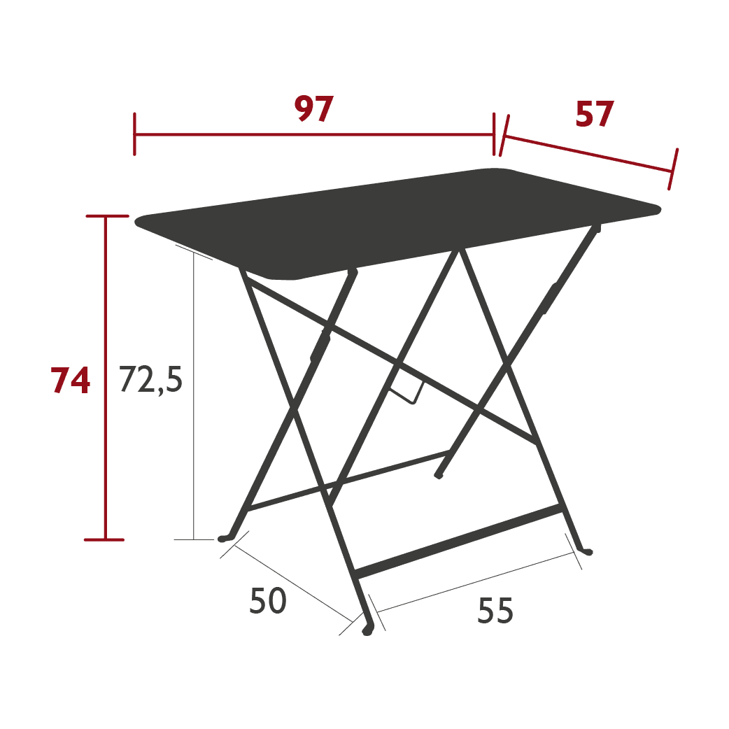Havebord BISTRO - 97x57