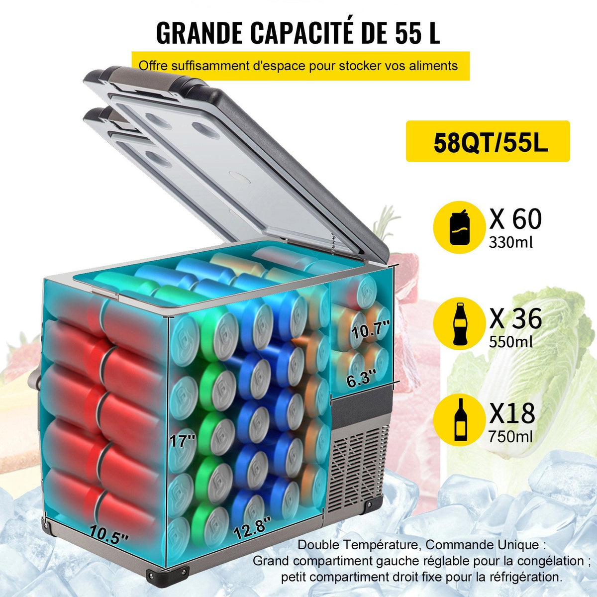 VEVOR elektrisk kølerboks 55 L - billede 3