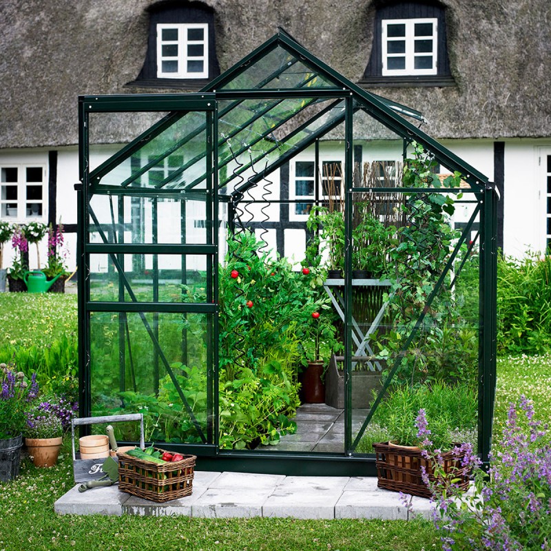 Havedrivhus 5m² i Havebrugsglas - POPULAR