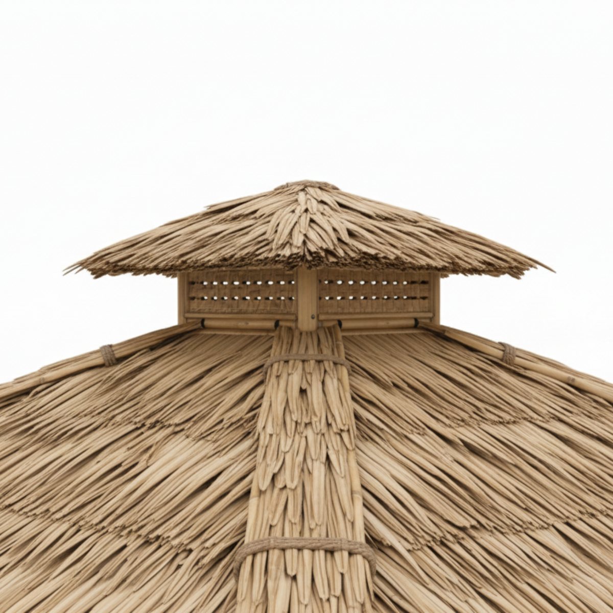 Bambushytte til Haven | Gazebo & Pergola Natur med Tag i Bambus eller Palme | 250x250 & 300x300 cm